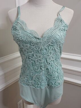 IRIS Light Blue Bodysuit, Size L